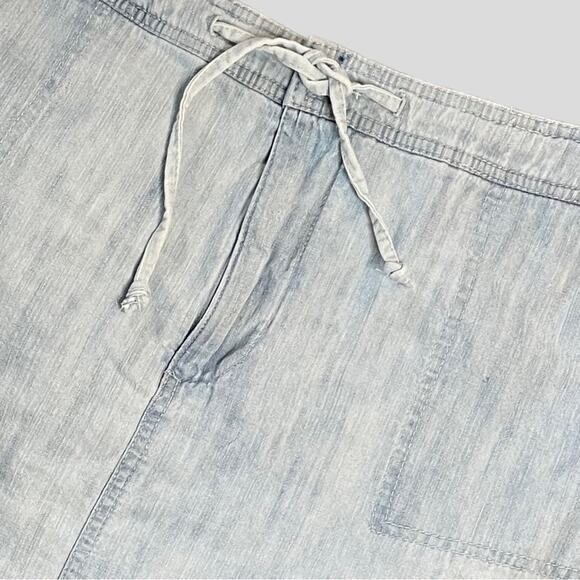 CJ BANKS WOMENS COTTON VINTAGE MINI SKORT Y2K BOHO WESTERN BLUE 16W - Picture 2 of 9